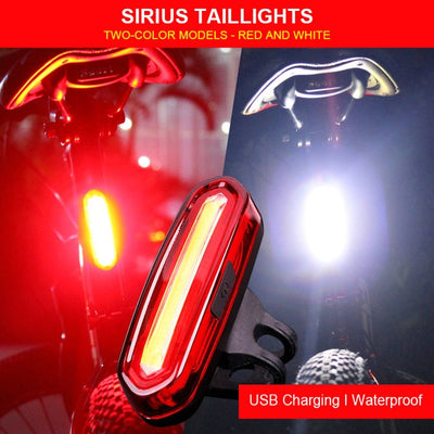 Bike Bicycle Lamp Rechargeable LED USB COB Mountain Bike Tail Light Taillight MTB waterproof Safety Warning Bicycle Rear Light