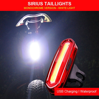 Bike Bicycle Lamp Rechargeable LED USB COB Mountain Bike Tail Light Taillight MTB waterproof Safety Warning Bicycle Rear Light