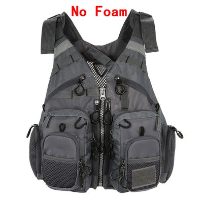 Lixada Fishing Vest Breathable Outdoor Sports Fly Swimming Life Safety Waistcoat Survival Utility Fly Vest Colete Salva-Vidas