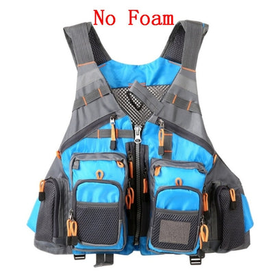 Lixada Fishing Vest Breathable Outdoor Sports Fly Swimming Life Safety Waistcoat Survival Utility Fly Vest Colete Salva-Vidas