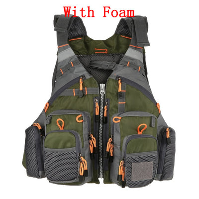 Lixada Fishing Vest Breathable Outdoor Sports Fly Swimming Life Safety Waistcoat Survival Utility Fly Vest Colete Salva-Vidas