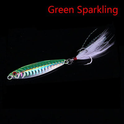 JonStar 1pc/lot 15g20g25g30g Laser metal jig slow Sinking jig wobbler jigging lure fishing lure lead fish for carp lure pike