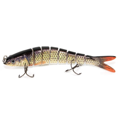 Wobblers Fishing 8 Segments Fishing Lures Multi Jointed Crankbait 27g Hard Bait Fishing Tackle For Bass Isca Lifelike Swimbait