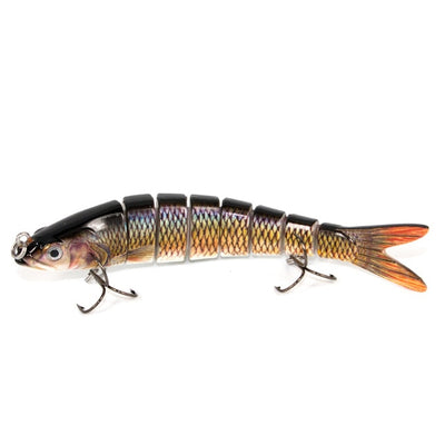 Wobblers Fishing 8 Segments Fishing Lures Multi Jointed Crankbait 27g Hard Bait Fishing Tackle For Bass Isca Lifelike Swimbait