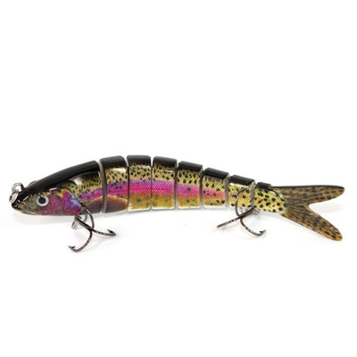 Wobblers Fishing 8 Segments Fishing Lures Multi Jointed Crankbait 27g Hard Bait Fishing Tackle For Bass Isca Lifelike Swimbait