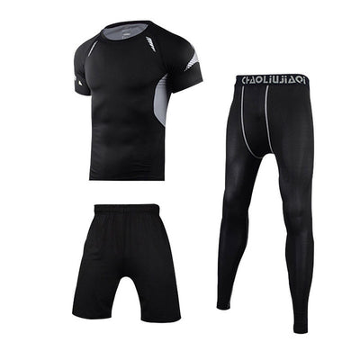 Men Sportswear Compression Sport Suits Quick Dry Running Sets Clothes Sports Joggers Training Gym Fitness Tracksuits Running Set