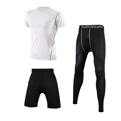 Men Sportswear Compression Sport Suits Quick Dry Running Sets Clothes Sports Joggers Training Gym Fitness Tracksuits Running Set