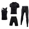 Men Sportswear Compression Sport Suits Quick Dry Running Sets Clothes Sports Joggers Training Gym Fitness Tracksuits Running Set