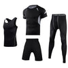 Men Sportswear Compression Sport Suits Quick Dry Running Sets Clothes Sports Joggers Training Gym Fitness Tracksuits Running Set