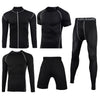 Men Sportswear Compression Sport Suits Quick Dry Running Sets Clothes Sports Joggers Training Gym Fitness Tracksuits Running Set