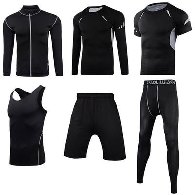 Men Sportswear Compression Sport Suits Quick Dry Running Sets Clothes Sports Joggers Training Gym Fitness Tracksuits Running Set