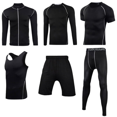 Men Sportswear Compression Sport Suits Quick Dry Running Sets Clothes Sports Joggers Training Gym Fitness Tracksuits Running Set