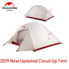 Naturehike Updated Cloud Up 2 Series 1 Person 2 Man 3-4 Person Ultralight Camping Tent Outdoor Winter Camp Equipment Nature Hike