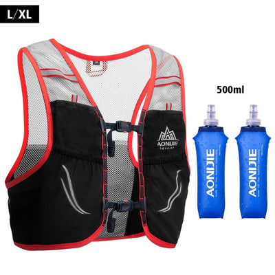 2.5L Trail Running Bag Vest Backpack Ultralight Breathable Cycling Marathon Race Rucksack For Camping Hiking 500ml Soft Flask