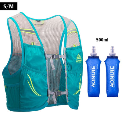 2.5L Trail Running Bag Vest Backpack Ultralight Breathable Cycling Marathon Race Rucksack For Camping Hiking 500ml Soft Flask