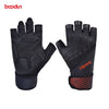 Men Women Gym Gloves Shockproof Bodybuilding Weight Lifting Gloves Crossfit Fitness Training Gloves with Lengthen Wrist Straps