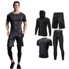 2018 Quick Dry Men's Running Sets 3/4/5pcs/sets Compression Sport Suits Basketball Tights Clothes Gym Fitness Jogging Sportswear