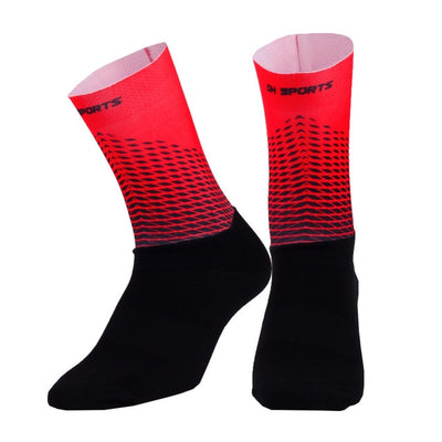 2019 New Anti Slip Cycling Socks Men Women Integral Moulding High-tech Bike Sock Compression Bicycle Outdoor Running Sport Socks