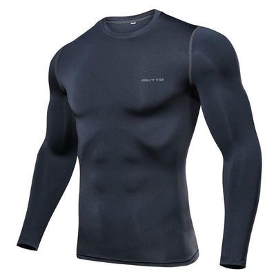 Outto Men's Cycling Base Layers Long Sleeves Compression Quick Dry Fitness Gym Running Bicycle Underwear