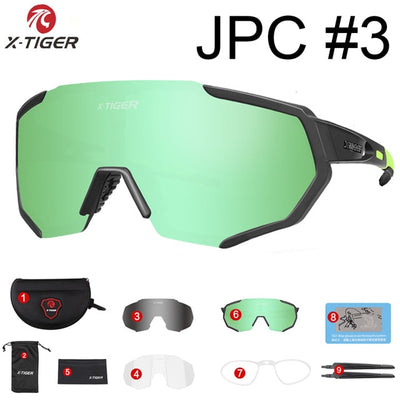 X-TIGER 2019 Polarized Cycling Sun Glasses Outdoor Sports Bicycle Glasses Men Women Bike Sunglasses Goggles Eyewear Myopia Frame