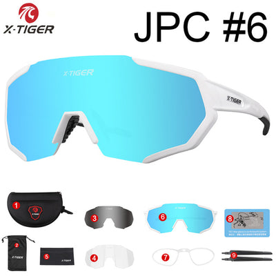 X-TIGER 2019 Polarized Cycling Sun Glasses Outdoor Sports Bicycle Glasses Men Women Bike Sunglasses Goggles Eyewear Myopia Frame