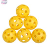 50Pcs/set Wholesale Plastic Elastic Golf Balls Whiffle Airflow Hollow Golf Practice Training Aids Sports Accessories Training