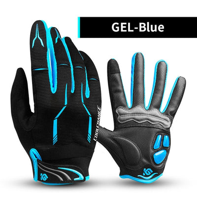 CoolChange Cycling Gloves Touch Screen GEL Bike Gloves Sport Shockproof MTB Road Full Finger Bicycle Glove For Men Woman