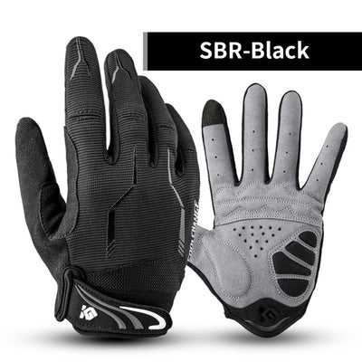 CoolChange Cycling Gloves Touch Screen GEL Bike Gloves Sport Shockproof MTB Road Full Finger Bicycle Glove For Men Woman