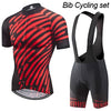 Phtxolue Cycling Clothing Men Set Bike Clothing Breathable Anti-UV Bicycle Wear/Short Sleeve Cycling Jersey Sets