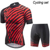 Phtxolue Cycling Clothing Men Set Bike Clothing Breathable Anti-UV Bicycle Wear/Short Sleeve Cycling Jersey Sets