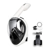 COPOZZ Full Face Snorkel Diving Mask Set Anti Fog Goggles with Camera Mount Compatible Underwater Wide View for Adult Youth