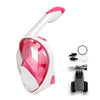 COPOZZ Full Face Snorkel Diving Mask Set Anti Fog Goggles with Camera Mount Compatible Underwater Wide View for Adult Youth