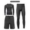 ROCKBROS Running Sets Gym Sportswear Suit Fitness T-shirt Shorts Sports Training Clothes Breathable Jogging Pants Men Sweatpants