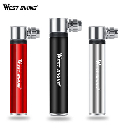 WEST BIKING Mini Bicycle Pump Cycling Hand Air Pump for Bike Tire Inflator bicicleta For AV/FV MTB Mountain Bicycle Bike Pump