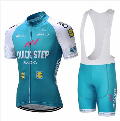 2019 Quick Step TEAM Cycling Jersey Gel Pad Bike Shorts Suit Ropa Ciclismo Mens Summer Quick-dry PRO BICYCLING Maillot Culotte