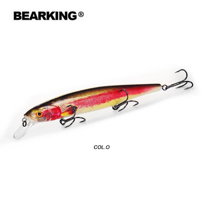 Bearking 2018 New hot model 128mm 23g professional quality fishing lures hard bait dive 1.5m quality wobblers minnow