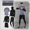 REXCHI 5 Pcs/Set Men's Tracksuit Gym Fitness Compression Sports Suit Clothes Running Jogging Sport Wear Exercise Workout Tights