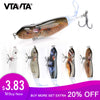 VTAVTA 9cm 13g Rat Whopper Plopper Crankbait Fishing/Cranks Wobblers for Fishing Lures Mouse Trout Hard Bait with Rotating Tail