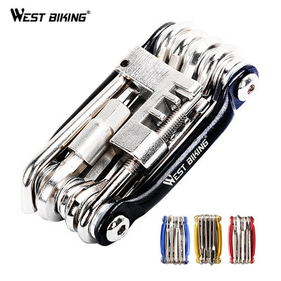 Multifunction Bicycle Bike Repair Tools Steel 10 in 1 Kit Herramientas Bicicleta Cycling Folding Wrench Ferramentas Bike Tools