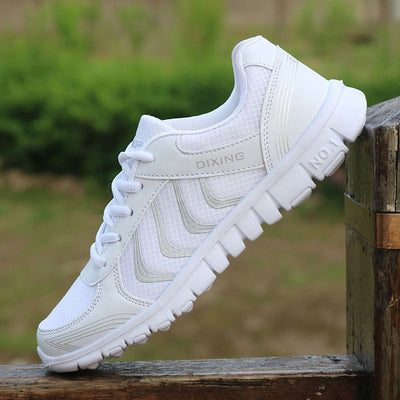 Masorini Women Sneakers 2019 New Arrivals Fashion Mesh Vulcanized Sneakers Light Breathable Female Footwear Plus Size 44 W-541