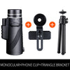 Professional Monocular Powerful Telescope for Mobile Night Vision 10X42 Military Eyepiece Handheld Objective Lens Hunting Optics