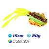 FSTK 15cm/20g/60g UV Glow Squid Soft Plastic Fishing Lure with lead insert  Glow squid lure squid fishing