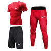 New Compression Men's Sport Suits Quick Dry Running sets Clothes Sports Joggers Training Gym Fitness Tracksuits Running 3Pcs/Set