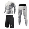 New Compression Men's Sport Suits Quick Dry Running sets Clothes Sports Joggers Training Gym Fitness Tracksuits Running 3Pcs/Set