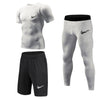 New Compression Men's Sport Suits Quick Dry Running sets Clothes Sports Joggers Training Gym Fitness Tracksuits Running 3Pcs/Set