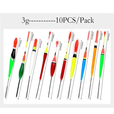 10PCS/bag, wooden Fishing Float ,Fishing Float in buoyancy range (3g-5g)