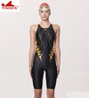 Yingfa digital printing professional training competition swimsuit female racing quick-drying anti-chlorine women swimwear 635