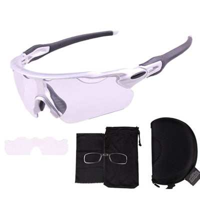 Unisex Crave Color Change Cycling Glasses TR90 Frame UV400 Cycling Sunglasses Polarized Bicycle Riding Cycling Glasses