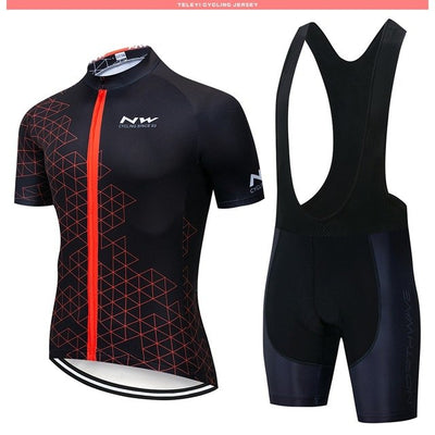 2019 NW Cycling Jersey Set Summer Short Sleeve Cycling Clothing Ropa Ciclismo Maillot Ropa Uniformes Hombre