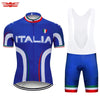 Crossrider 2019 Team ITALIA Cycling Jersey Pants Set MTB Bike Clothing Ropa Ciclismo Breathable Bike Wear Short Maillot Culotte